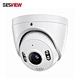8MP 180° Full-Color Dual-Light Full-Metal PoE IP Camera with AI Detection